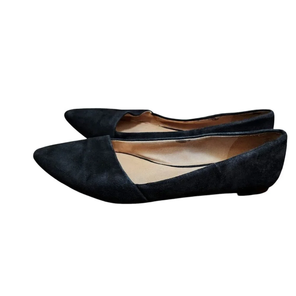 Madewell Womens Lizbeth Leather/Suede Pointed Toe Loafer Flats Shoes Size 9.5